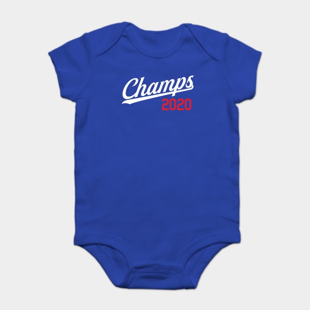 Los Angeles Champs 2020 Blue Baby Bodysuit by KhanMiller24